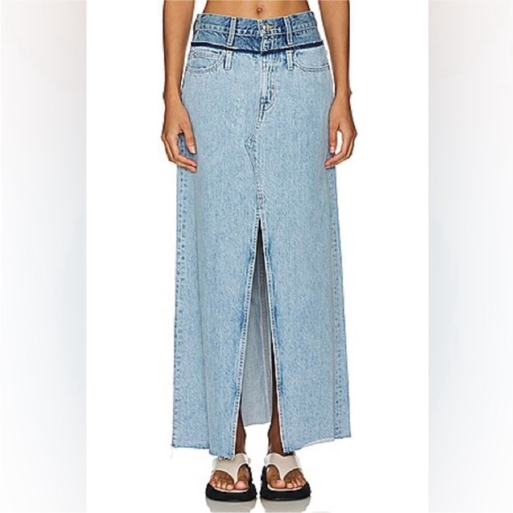 NWT SLVRLAKE Sz 30 Rework Dallas Double Waistband In Twin Valley